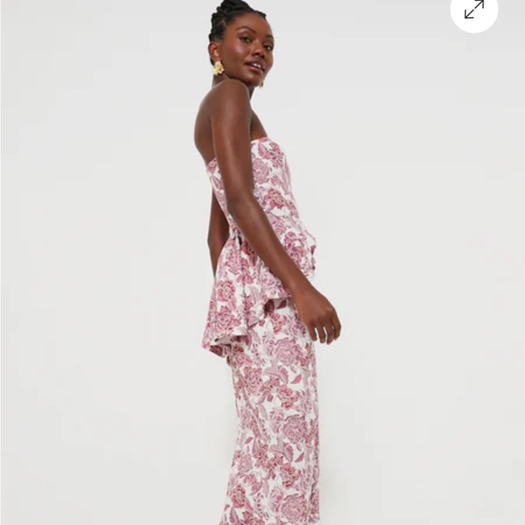 Tuckernuck Hyacinth House Rosewood Floral Roxanne Midi Dress - Picture 3 of 11